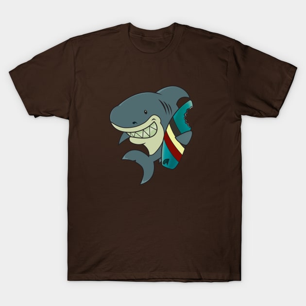 The great white surfer T-Shirt by mangulica